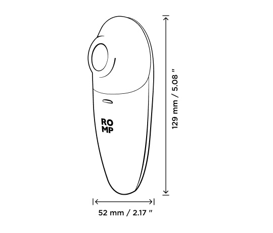 ROMP Switch X 透过紧凑的阴蒂刺激器提供强大的快感。 享受其新的 X 因素、易于使用的按钮和耐用、优质的设计... Romp - Switch X 阴蒂吸啜器 - 橙色 照片-8