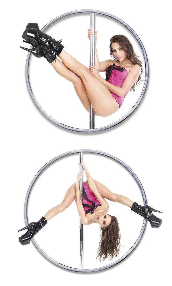 Turn your bedroom or living room into your very own private ... Fetish Fantasy - Fantasy Dance Pole - Silver photo-2