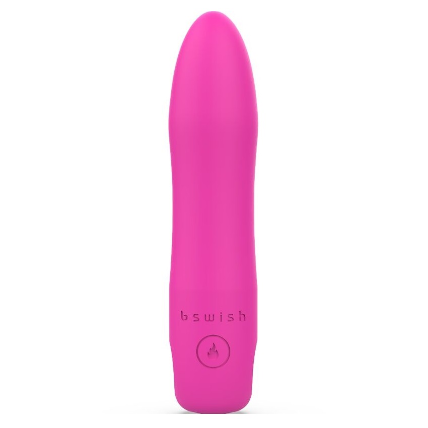 The ultimate seductress, draped in 100% body-safe velvet... B Swish - Bcute Heat Vibrator - Sunset Pink photo-2