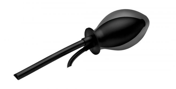 Inflatable plugs are great to create an intense full sensati... Mistress - Inflatable Enema Plug - Black photo-4