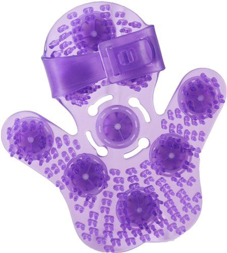 Simple & True - Roller Ball Massage Glove - Purple photo