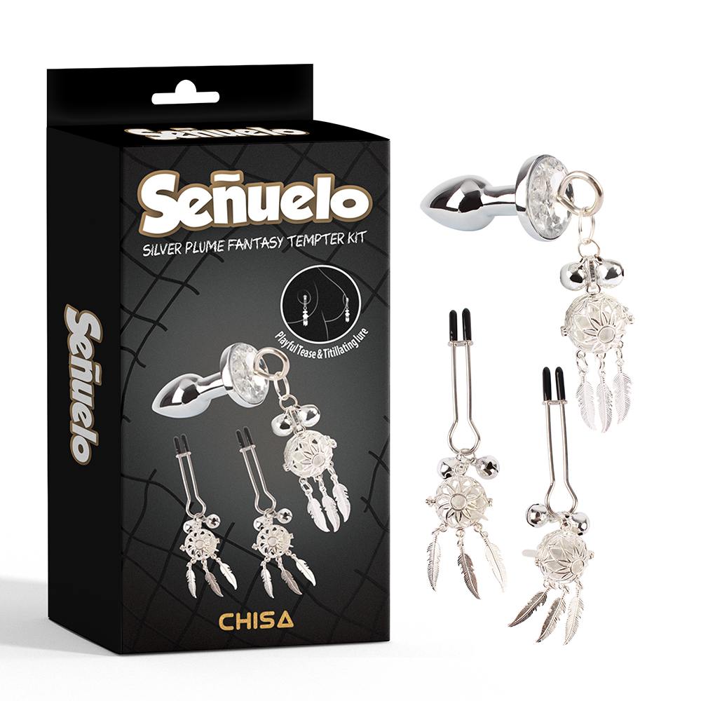 Sexual Play Set, Increase Sensitivity.
Material: Iron+A... Chisa - Plume Fantasy LED Tempter Kit - Silver photo-7
