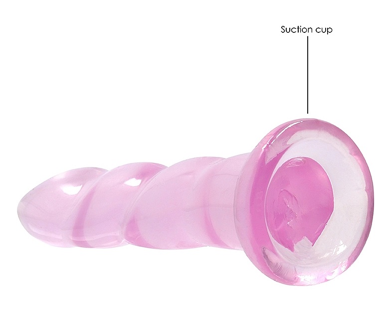 Ready for a CRYSTAL CLEAR orgasm? Reach your finest climax i... RealRock - 7" Wave Non-Realistic Dildo - Pink photo-3