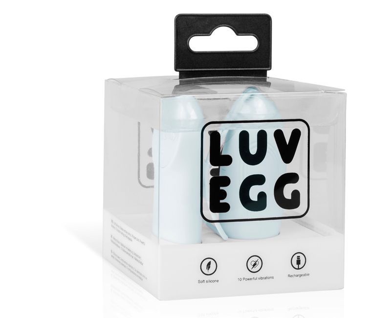 Luv Egg is a cheerful and accessible brand for women or coup... Luv Egg - Vibro Egg w Remote Control - Blue photo-14