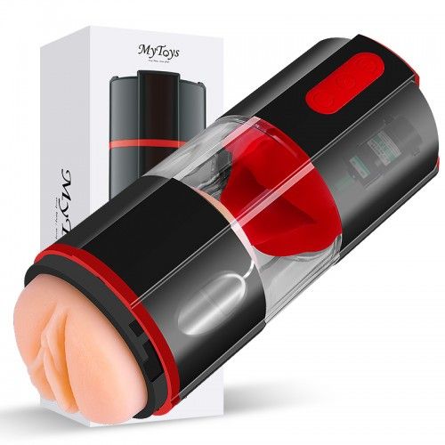 MyToys - FrenchKiss Masturbator w/Tongue - Black photo