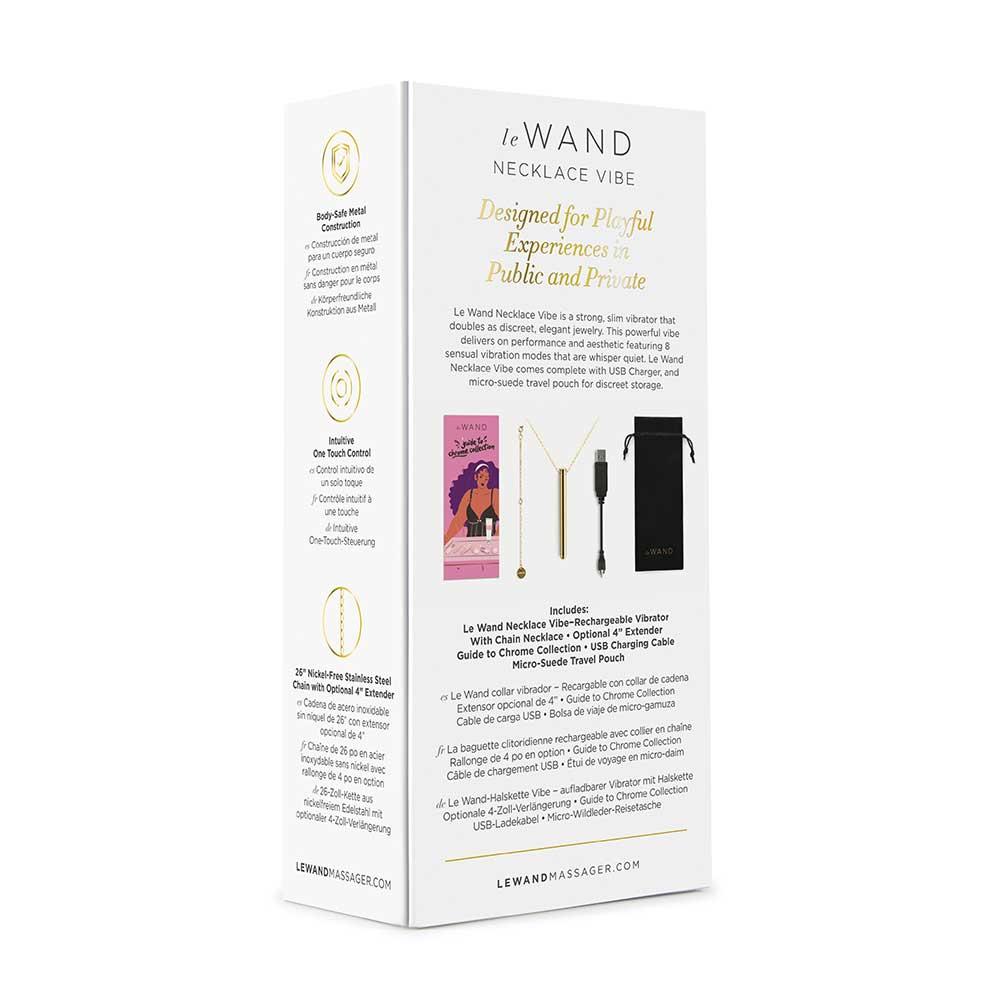 Make a sex-positive fashion statement and relish orgasms on ... Le Wand - Vibro Necklace - Gold photo-9