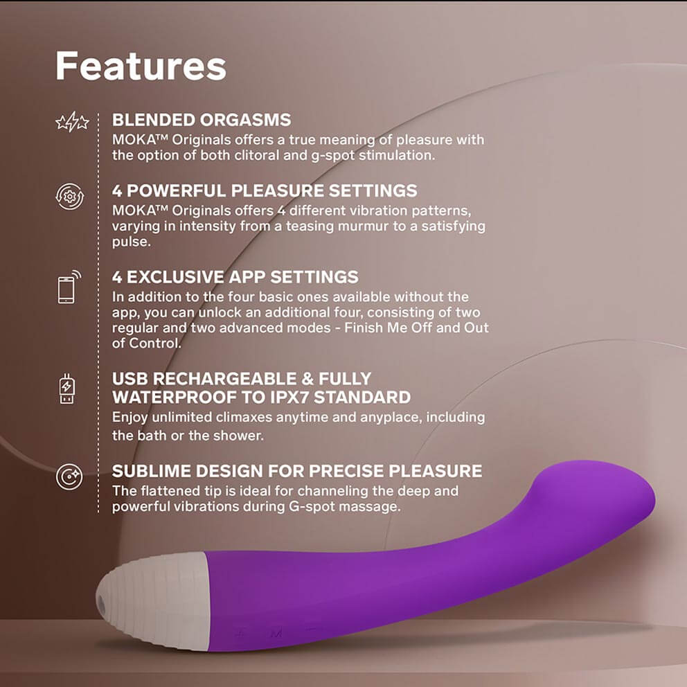 Presenting LELO Originals, a collection designed for tho... Lelo - Moka Originals APP G-spot Vibrator - Purple photo-2