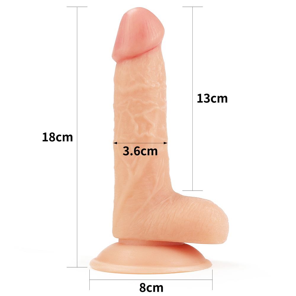 Built to deliver the most lifelike satisfaction, the Soft st... Lovetoy - Easy Strapon Set w Balls 7'' - Flesh photo-15