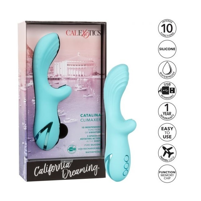 CEN - Caldream Catalina Climaxer 旋轉式雙端兔子震動棒 - 藍色 CEN - Caldream Catalina Climaxer 旋轉式雙端兔子震動棒 - 藍色 照片-7