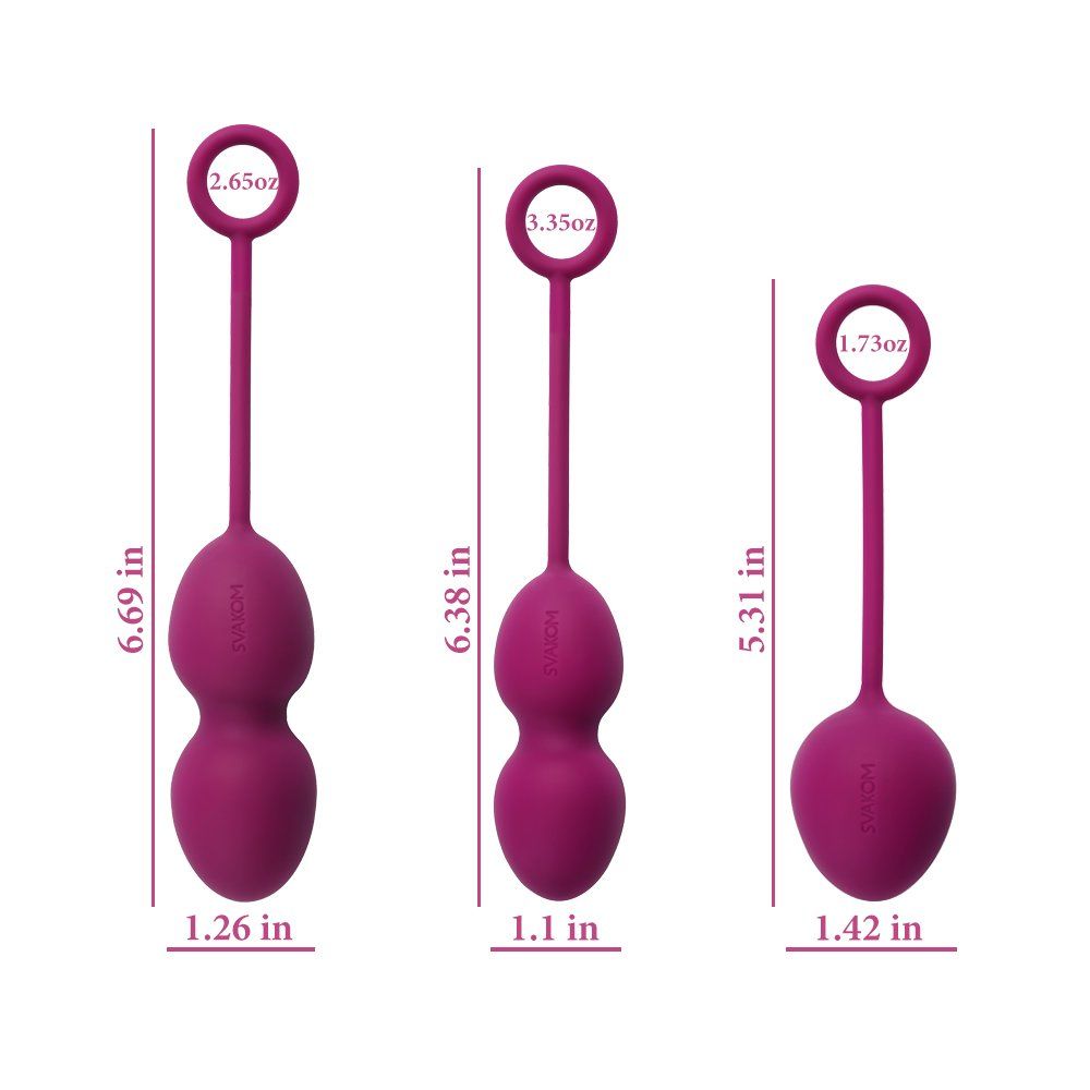 Nova kegel balls are an expertly designed set of three diffe... SVAKOM - Nova Kegel Balls - Violet photo-12