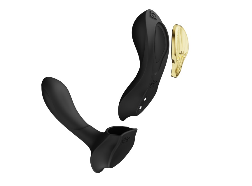Elegant, timeless style meets ultra-comfortable ergonomic de... Zalo - Aya APP Wearable Vibrator - Obsidian Black photo-7