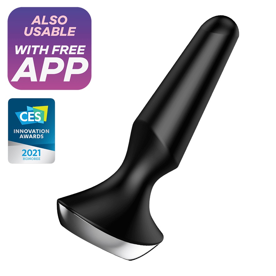 Enjoy sensual ecstasy with the Satisfyer Plug-ilicious 2! Th... Satisfyer - Plug-ilicious 2 Vibrator - Black photo-2