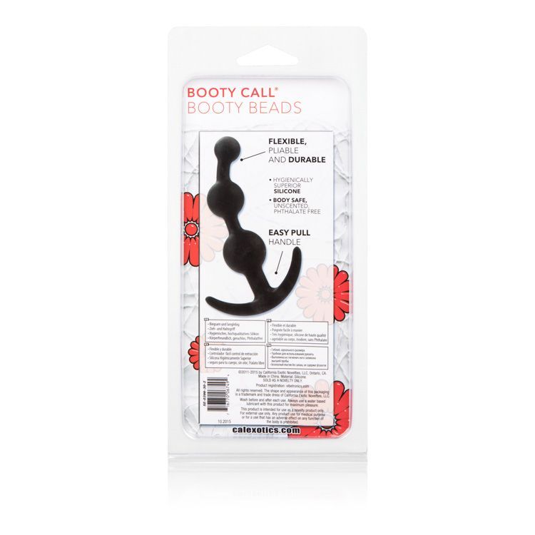 Add a sense of romance and adventure into the bedroom and ta... CEN - Booty Call Booty Beads - Black photo-4