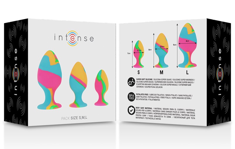 Release your wild side and enjoy unusual pleasure with Inten... Intense - Silicone Anal Plugs Set photo-8