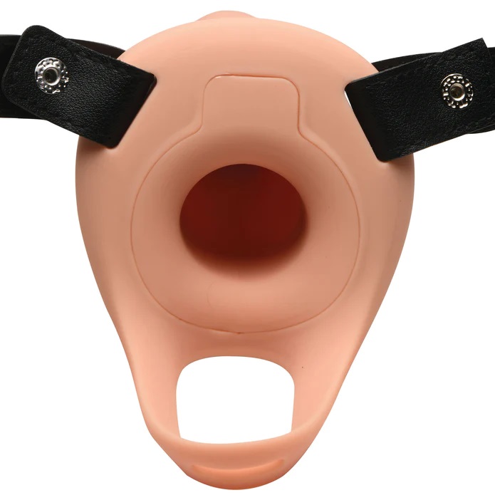 Make your partner's fantasies come true and add length a... Size Matters - 2" Erection Smooth Harness Sheath - Light photo-2