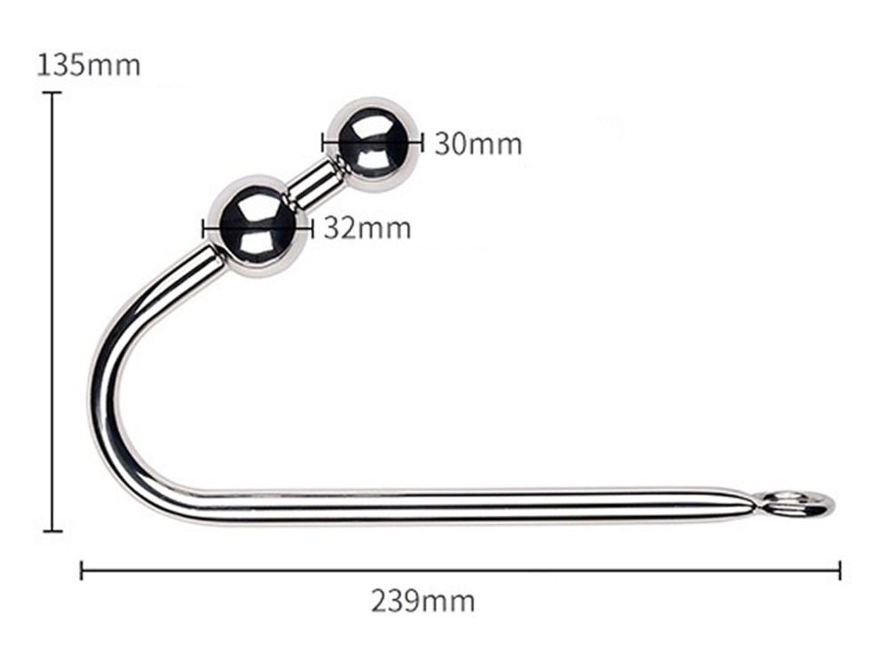 An adult hook is a method of intense stimulation and visual ... SMVIP - Collar w 2 Balls Anal Hook photo-6