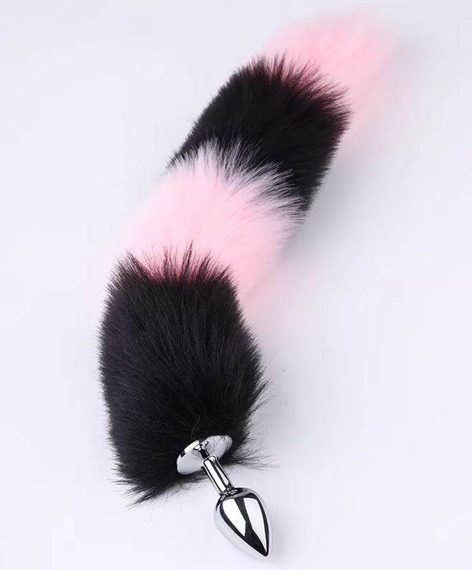 Enjoy playing with cute cat ears, pretty collar, spicy nippl... MT - Tail Plug w Ears, Collar & Clamps - Pink/Black photo-2