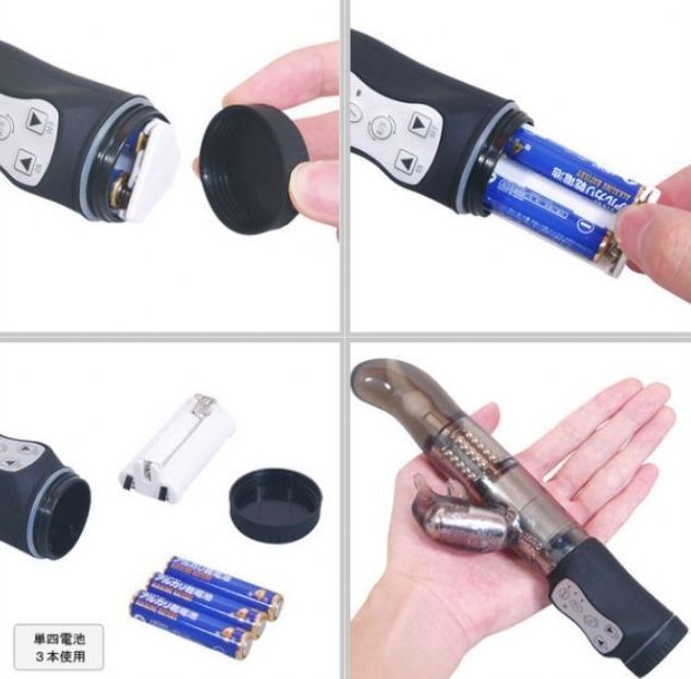 细身型静音防水按摩棒登场。 7段振动模式、规格适中!小海豚直接刺激G点区。正反开关的新配置。超越其他电动器的性能。完美的... ToysHeart - Sophia 兔子震动棒 - 烟熏黑 照片-5