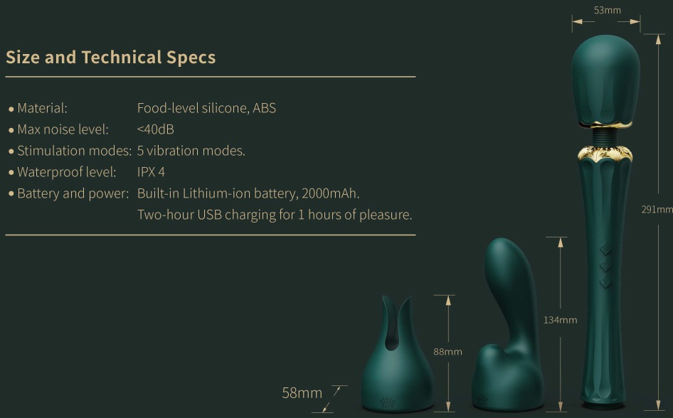 ZALO’s bestselling Legend collection has a new addition — KY... Zalo - Kyro Wand Massager - Turquoise Green photo-21