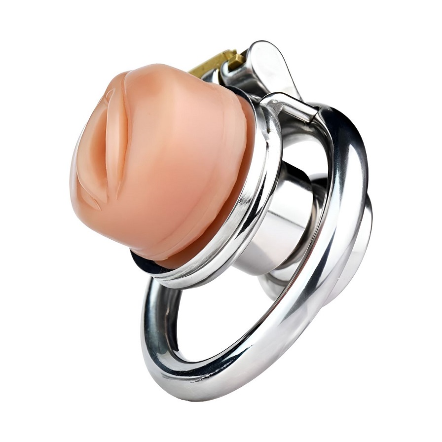 Material: 304 Stainless steel
Cage size: 41mm*45mm
Ring inne... FAAK - Pussy Chastity Cage w Cock Plug photo-3