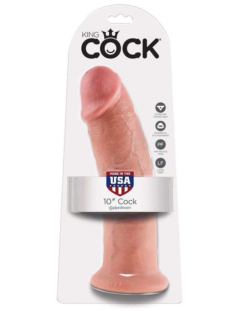 Do you want your first dildo to look and feel just like the ... King Cock - Cock 10″ - Flesh photo-7