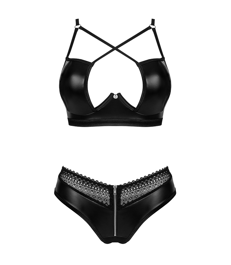 Are you looking for sexy lingerie with a spicy twist that wi... Obsessive - Norides 2pcs Set - Black - M/L photo-7