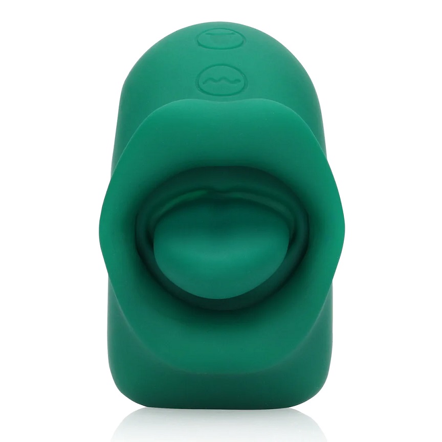 This Licking and Vibrating Clitoral Stimulator is designed w... Loveline - Licking Vibro Clit Stimulator - Green photo-3