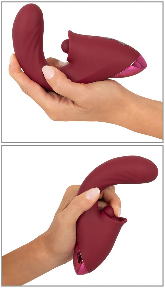 The lightweight and easy-to-use 3 Function Vibrator from Jav... Javida - Thrusting 3 Function Vibrator - Purple photo-8