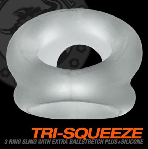 Oxballs - Tri-Squeeze Cocksling - Clear photo