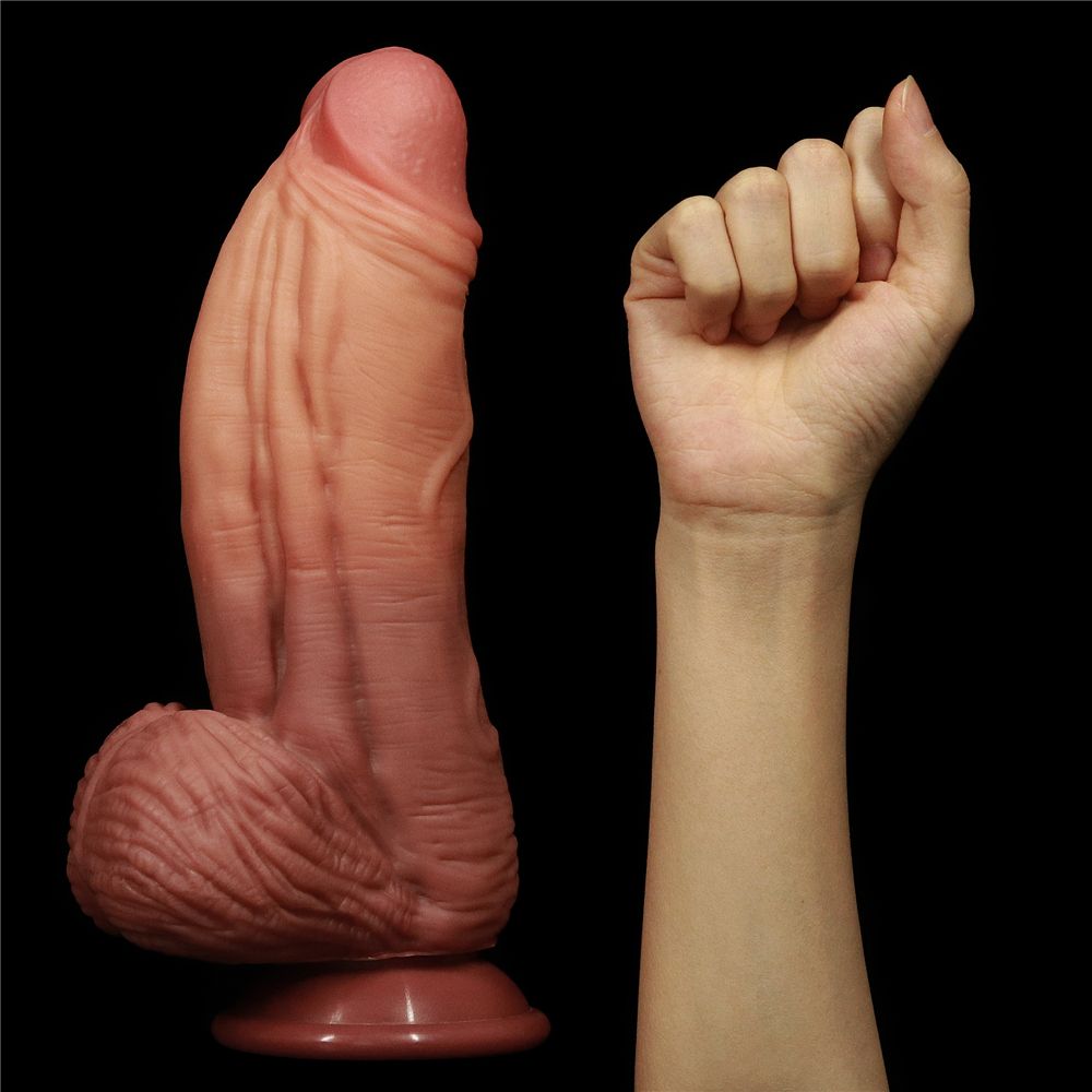 Built to deliver the most lifelike satisfaction, Love Toy Ki... Lovetoy - 10" Dual Layered King Sized Cock photo-7