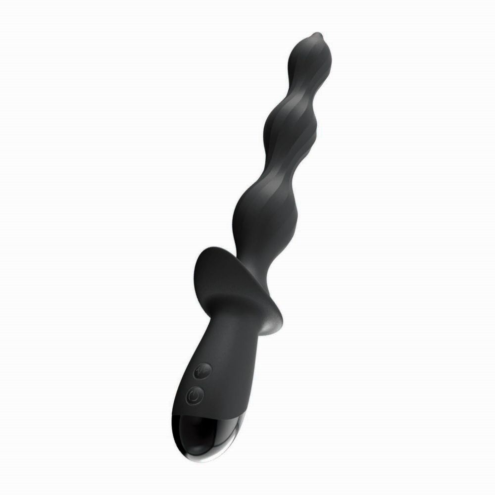 Ready to take your backdoor play to exciting new depths? Mee... Nasstoys - Deep Dive Vibro Beads - Black photo-2