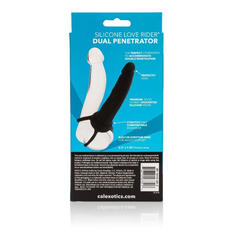 The Silicone Love Rider Dual Penetrator takes your stimulati... CEN - Silicone Dual Penetrator - Black photo-7