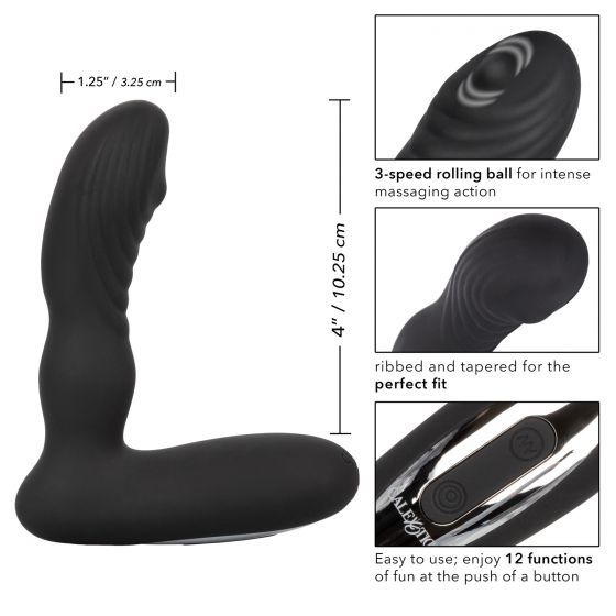 Elevate your anal pleasure with the CalExotics Eclipse Rolle... CEN - Eclipse Roller Ball Probe - Black photo-10