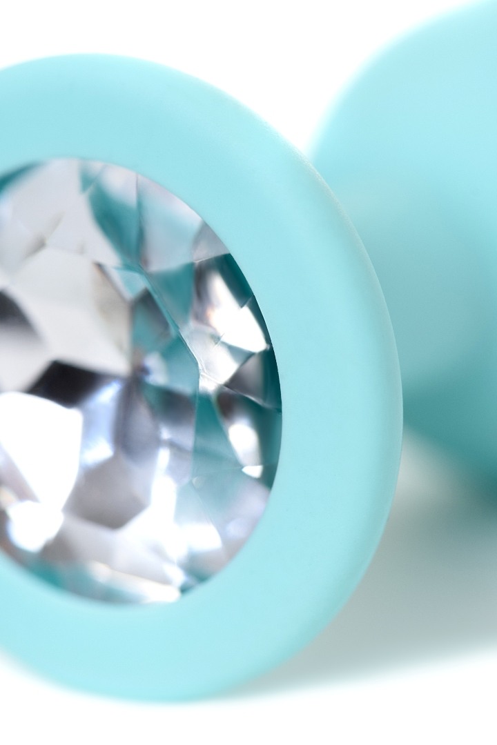 This toy will brighten your night. The miniature size is sui... ToDo - Brilliant Anal Plug - Light Blue photo-4