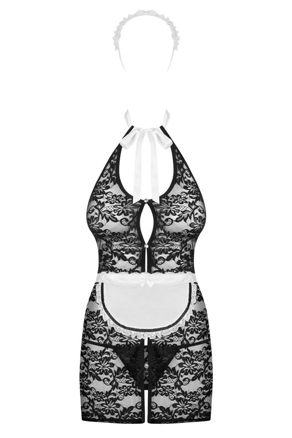 Ready for naughty play with your man? Thanks to Servgirl you... Obsessive - Servgirl Maid Costume - Black - L/XL photo-7