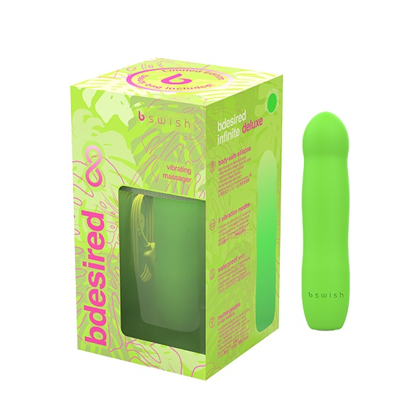 Indulge in the tantalizing delight of our bdesired infinite ... B Swish - Infinite Bdesired Vibrator - Paradise Green photo-7