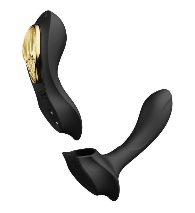 Elegant, timeless style meets ultra-comfortable ergonomic de... Zalo - Aya APP Wearable Vibrator - Obsidian Black photo-2