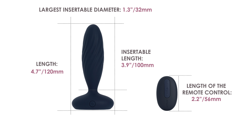 If you’re into anal play, take a ride with Jordan. This begi... SVAKOM - Jordan APP Thrusting Anal Vibrator - Navy Blue photo-12