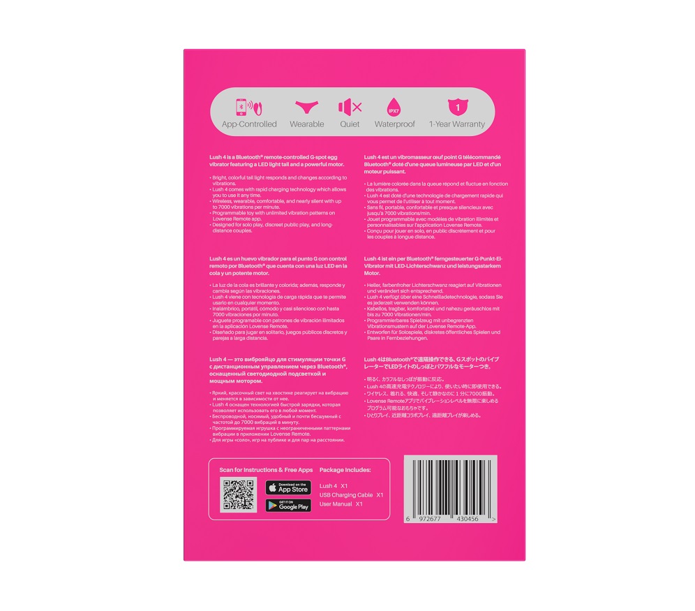 Introduction
Step into the future of pleasure with the Lov... Lovense - Lush 4 - G-Spot Egg Vibrator App Controlled photo-13