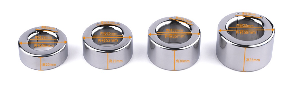 Material: 304 Stainless steel
Inner diameter: 30mm
Outer d... FAAK - Testicular Ring - Silver - M photo-9