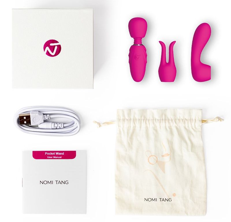 Pocket Wand is a compact pocket sized wand vibrator, perfect... Nomi Tang - Pocket Wand - Hot Pink photo-12