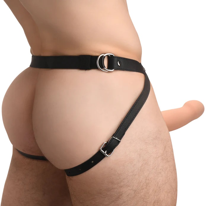 Make your partner's fantasies come true and add length a... Size Matters - 2" Erection Smooth Harness Sheath - Light photo-5