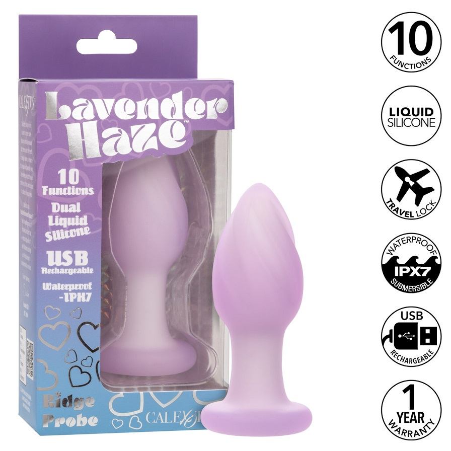 Dive into a world of pleasure with the Lavender Haze Ridge P... CEN - Lavender Haze Ridge Vibro Plug - Purple photo-9