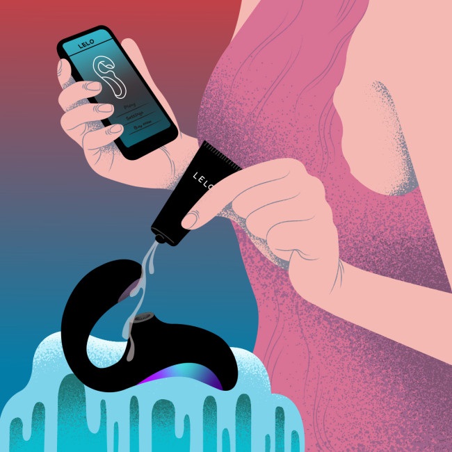 ENIGMA Double Sonic A-spot vibrator is the latest addition t... Lelo - Enigma Double Sonic APP Stimulator - Purple photo-2