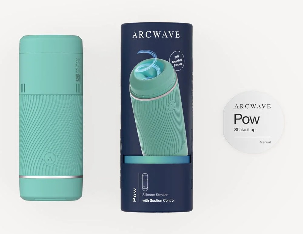 Premium manual stroker with suction control and a smooth sil... Arcwave - Pow Shake IT Up Stroker - Mint photo-11