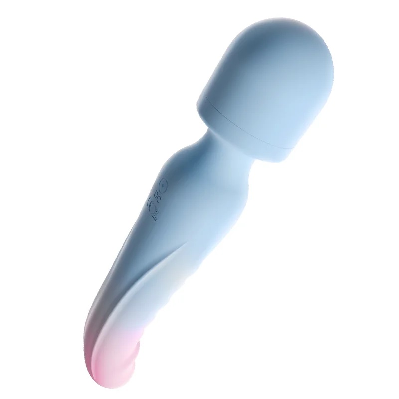 Takes on the design of a simple wand massager but the other ... Erocome - Octans Double Head Massager - Blue photo-4