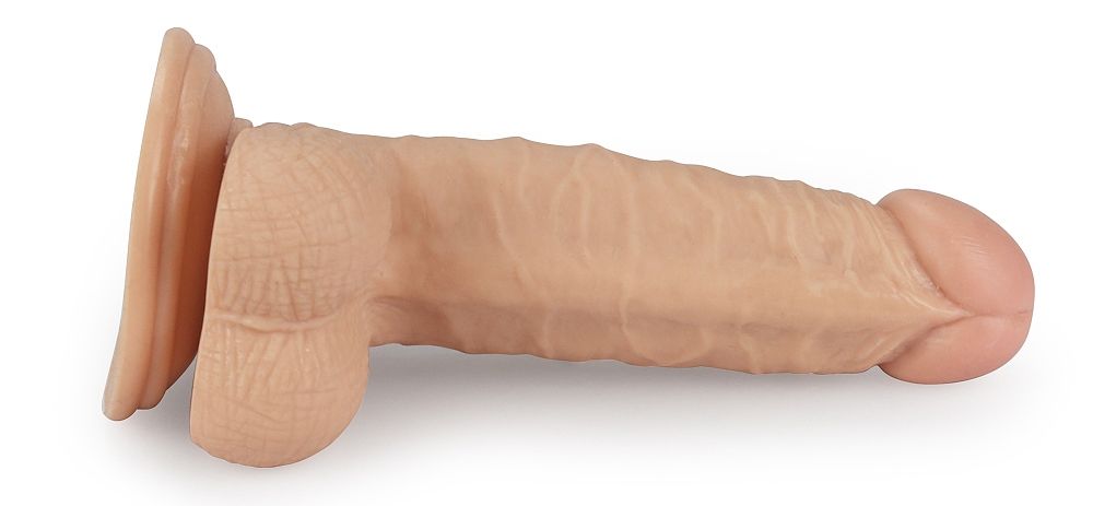 Mimicking the shape and hardness of a real erection this ult... Lovetoy - 7" Real Extreme Dildo - Flesh photo-3