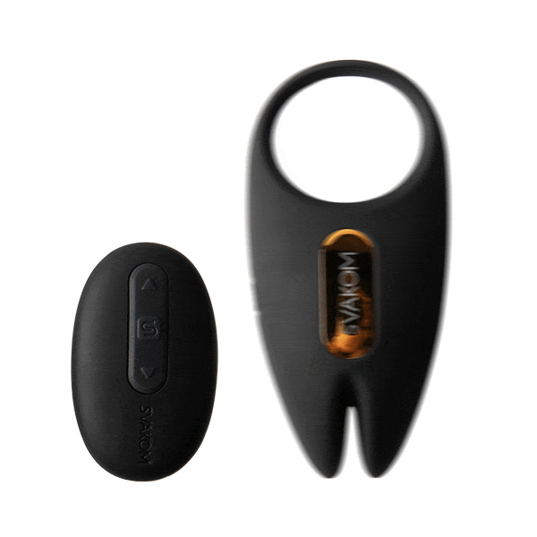 坐下來,讓自己舒適一點,然後讓 SVAKOM APP 掌控一切。Winni 2 具備藍牙功能,完全兼容 SVAKOM A... Svakom - Winni 2 陰莖環 - 黑色 照片-3
