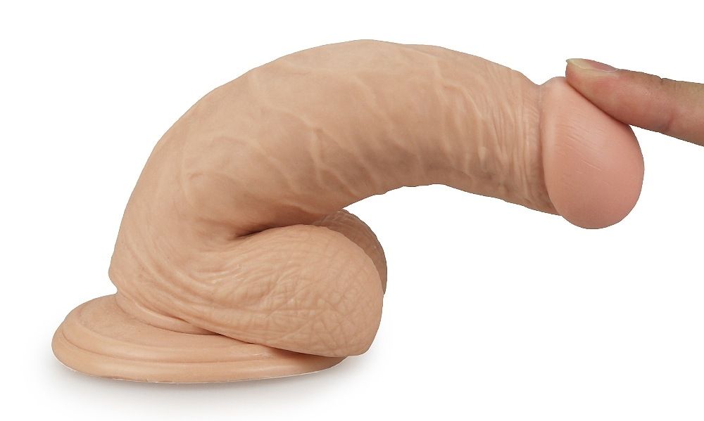 Mimicking the shape and hardness of a real erection this ult... Lovetoy - 7" Real Extreme Dildo - Flesh photo-4