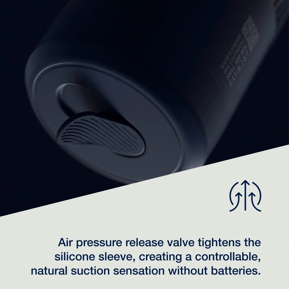 Premium manual stroker with suction control and a smooth sil... Arcwave - Pow Shake IT Up Stroker - Blue photo-4